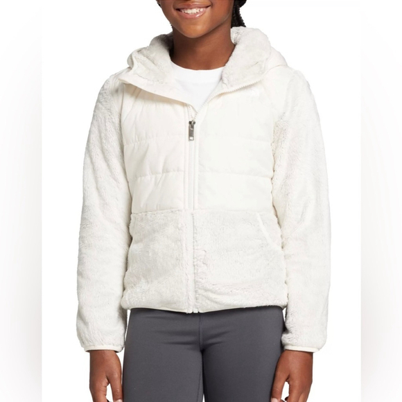 The North Face Girls' Sherpa Nylon Mashup Jacket -Gardenia White XS - Picture 1 of 5